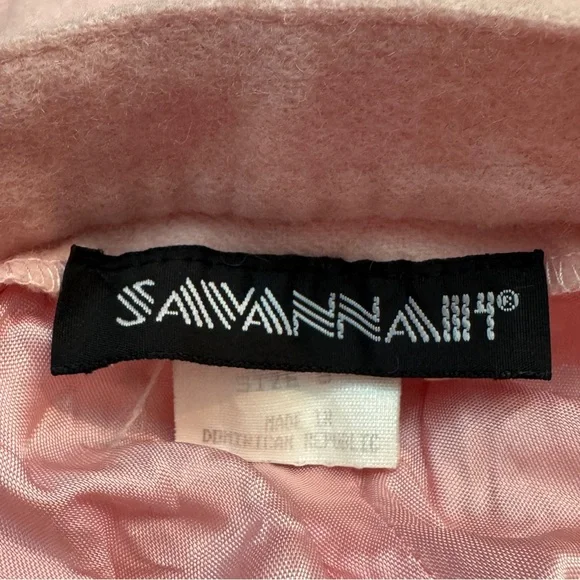 Vintage 90s Pink 100% Wool Women's Pleated Trousers - Picture 3 of 7